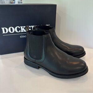 New Docksteps Men’s Chelsea Boots Sz 44 / 11 Black Chicago Beatle NIB